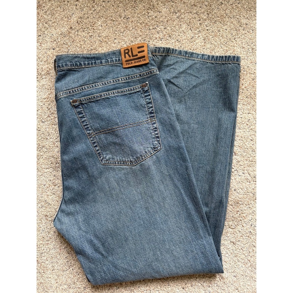 Polo Ralph Lauren Mens Jeans 38x32 Langley Loose Fit Denim Vintage Y2K Skate